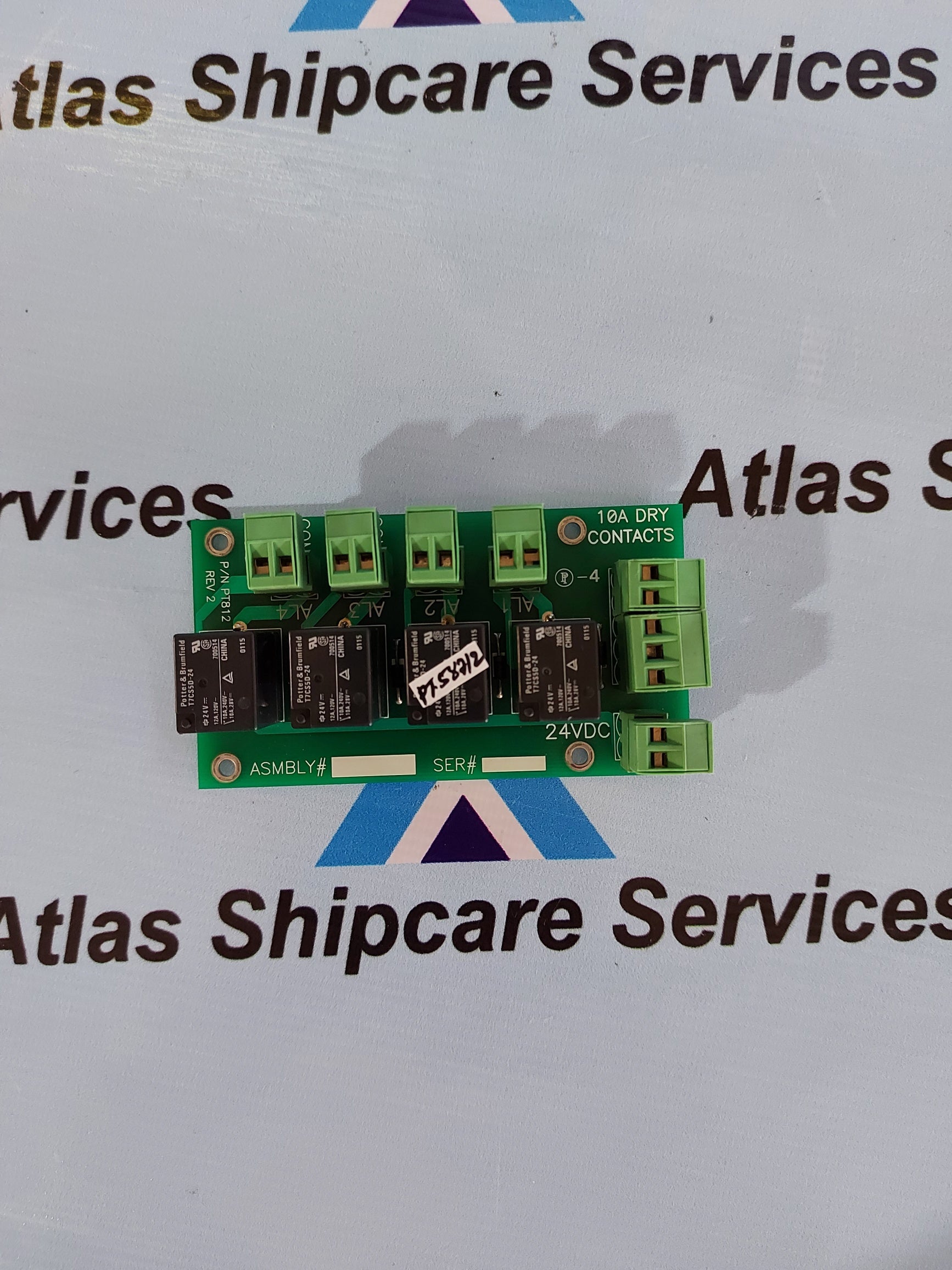 RELAY BOARD 10A DRY CONTACT PT812 REV.2